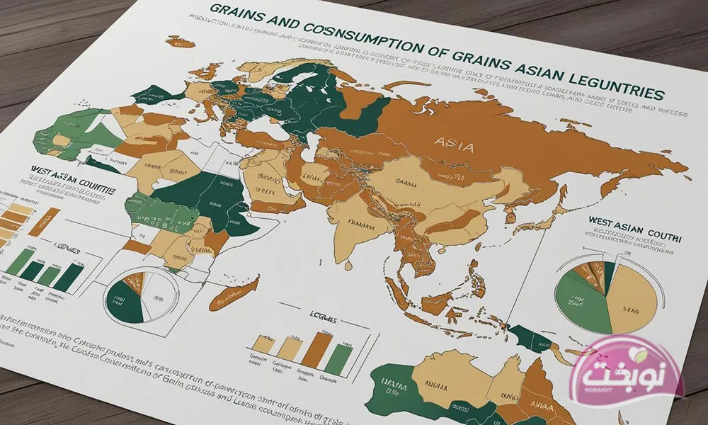 بررسی وضعیت تولید و مصرف غلات و حبوبات در کشورهای غرب آسیا