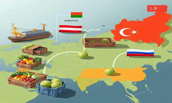 افزایش صادرات سبزیجات ازبکستان به روسیه پس از توقف صادرات ایران: فرصت‌ها، پیامدها و آینده بازار